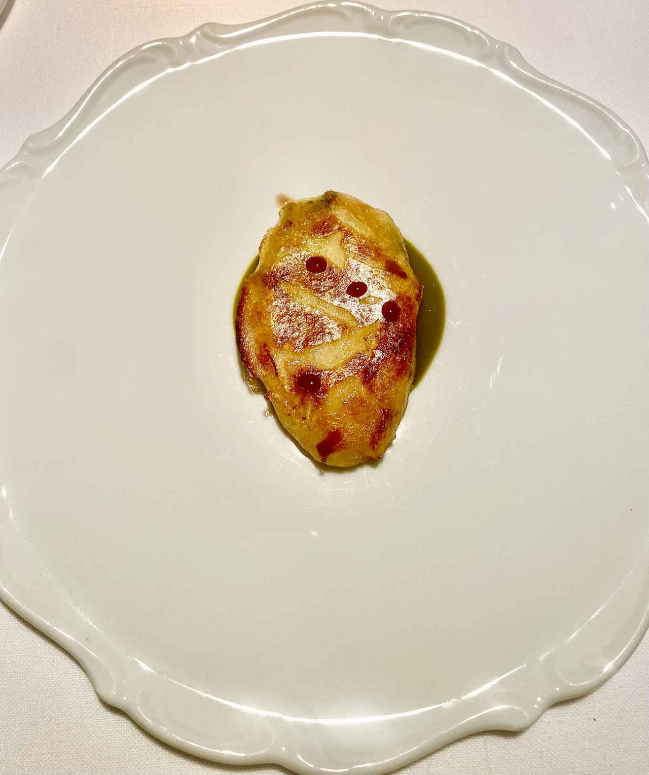 scarola arrosto al ristorante Reale di Niko Romito