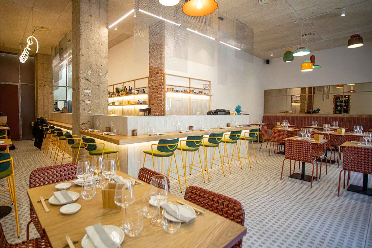 la sala del ristorante giapponese CasaNori a Milano 