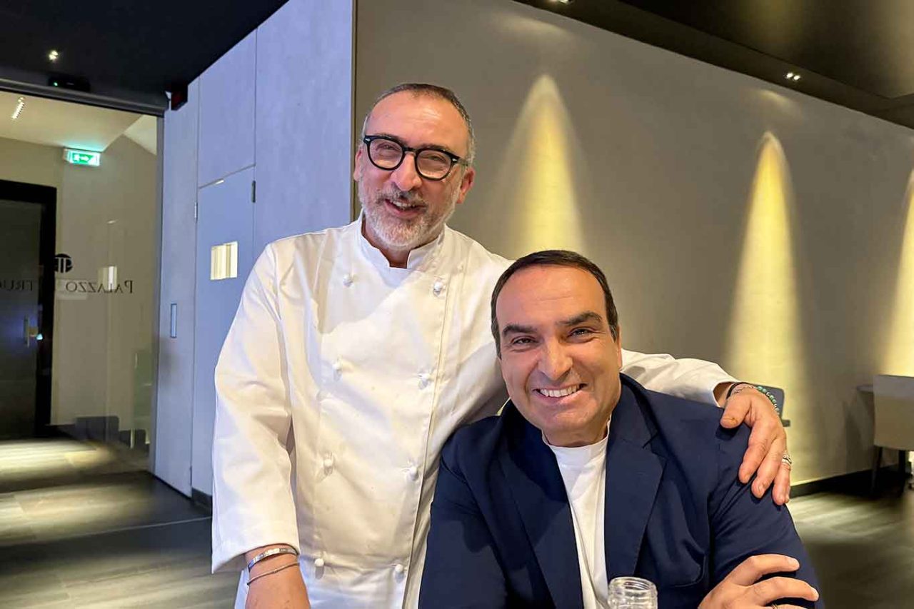 Lino scarallo ed Edoardo Trotta del ristorante Palazzo Petrucci a Napoli 