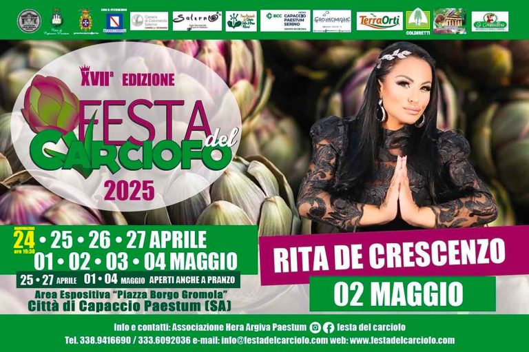 Paestum, allarme Rita De Crescenzo: carciofi e ponte del 1 maggio