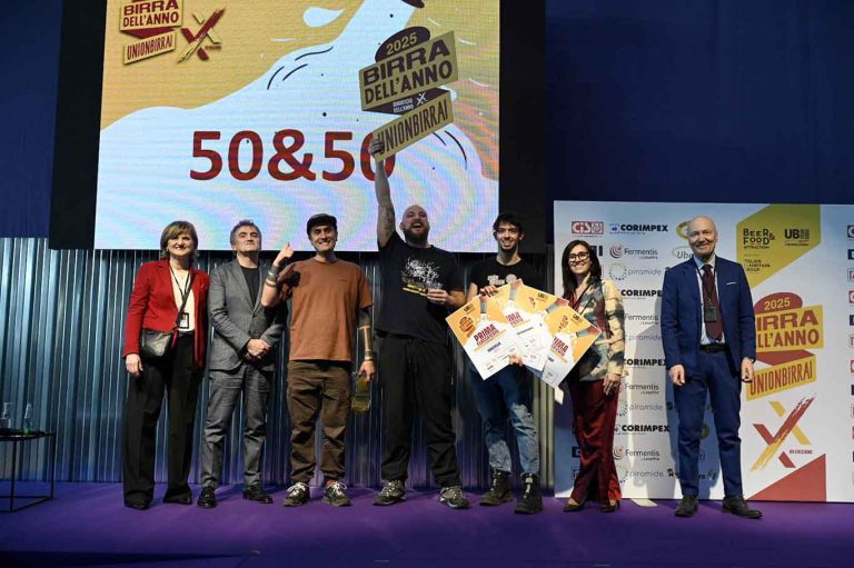 50&amp;50 è il miglior birrificio per Birra dell&#8217;Anno 2025. I 45 premiati