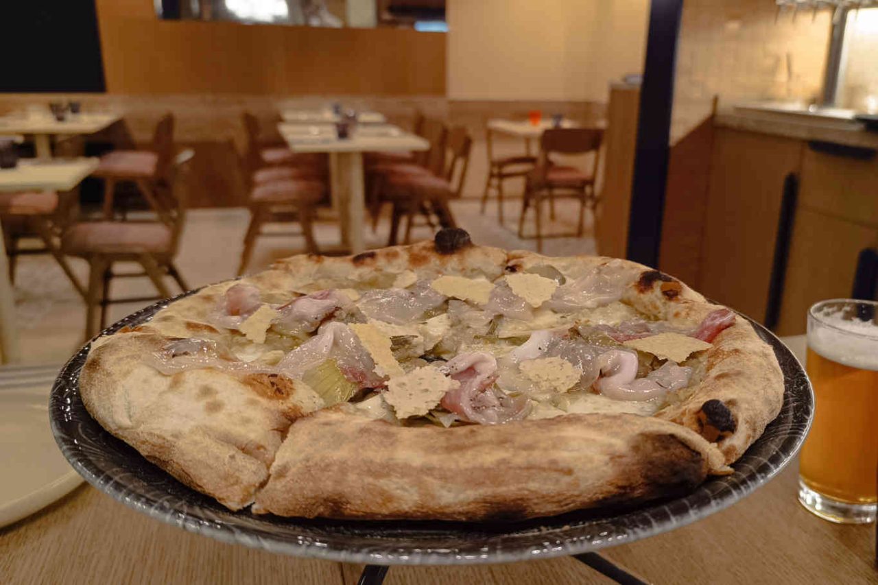 Pistorìa a Roma pizza ai carciofi