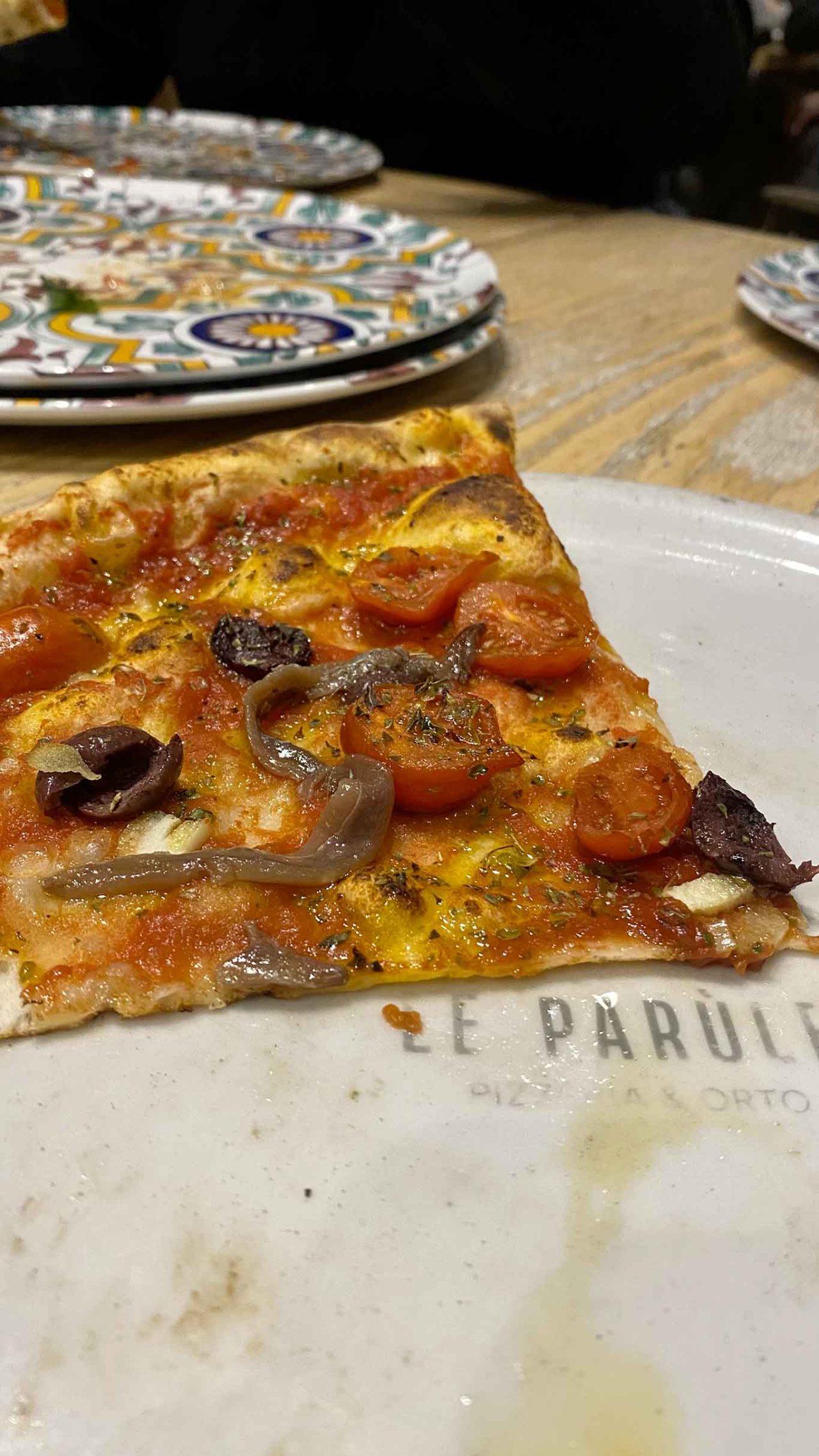 la pizza Napoletana della pizzeria Le Parùle ad Ercolano 