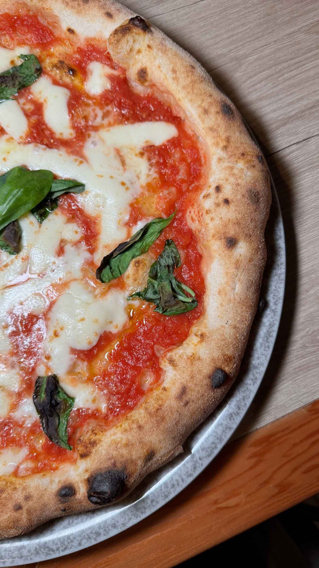 La pizza margherita di Simone Fortunato