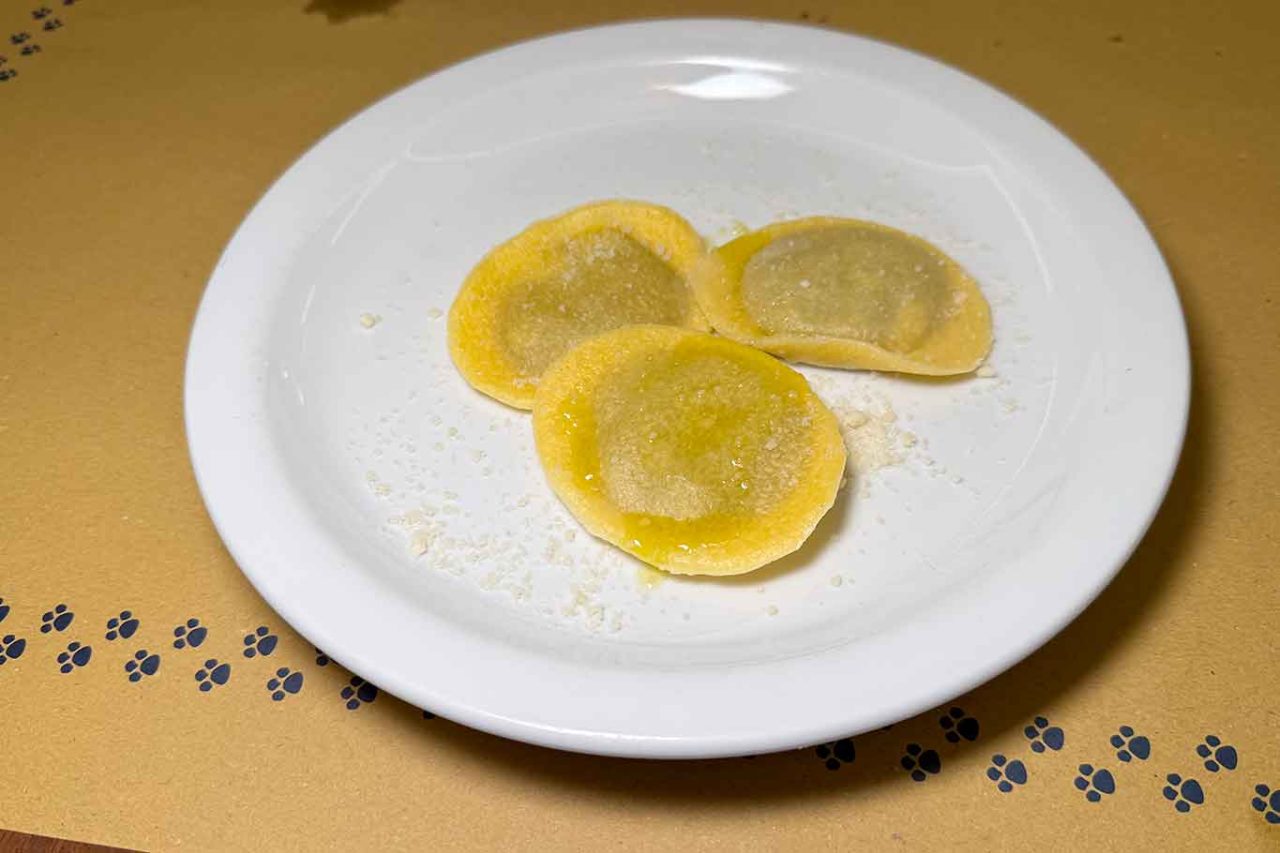 i ravioli della pizzeria Gatta Mangiona a Roma