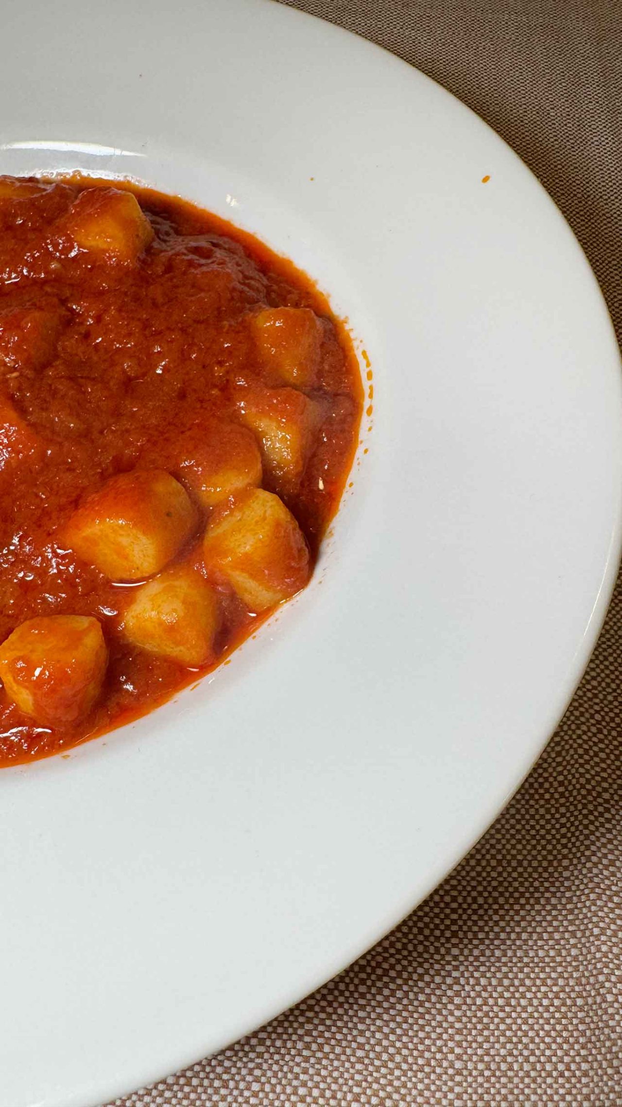 gnocchi della trattoria da Cesare al Casaletto a Roma 