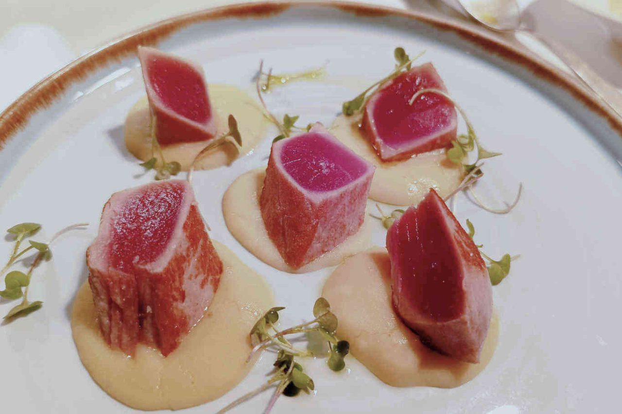 47 Circus Roof Garden a Roma: tataki di tonno e granita di rafano