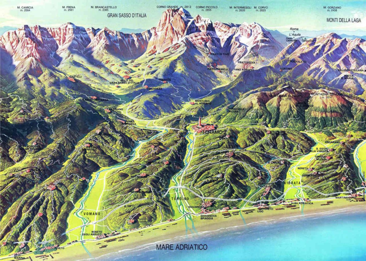 Colline Teramane la mappa del territorio