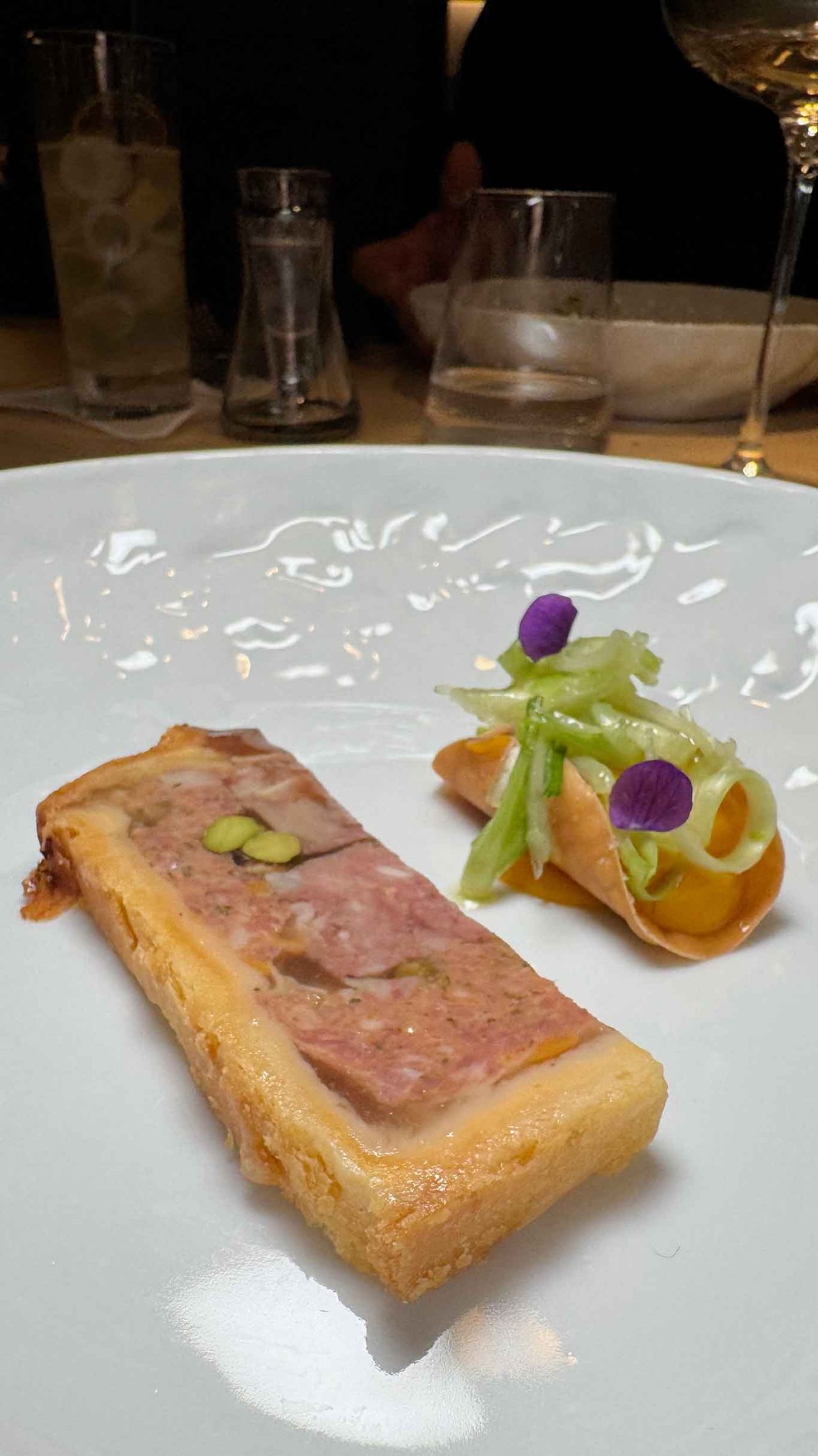 il pâté en croûte del ristorante Glass Hostaria a Roma Trastevere