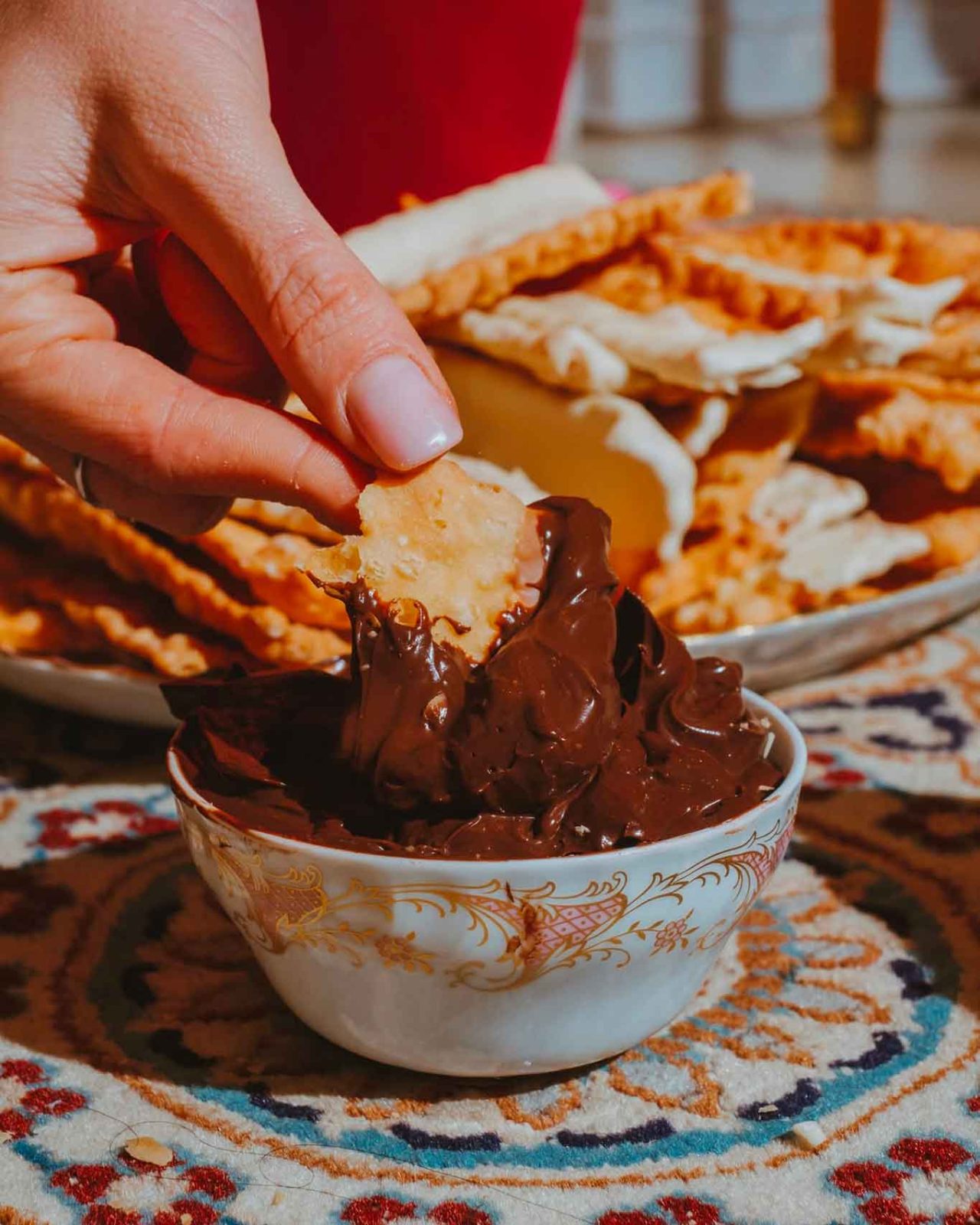 chiacchiere al cioccolato di Celestina Pasticceria