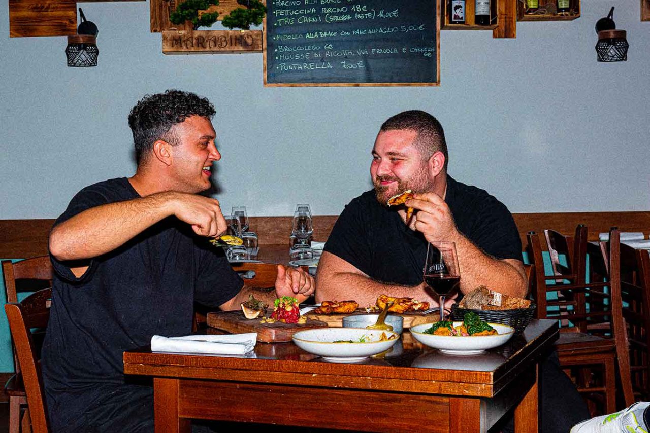 Stefano Deli e Simone Coletti chef del ristorante Scottadito a Roma 