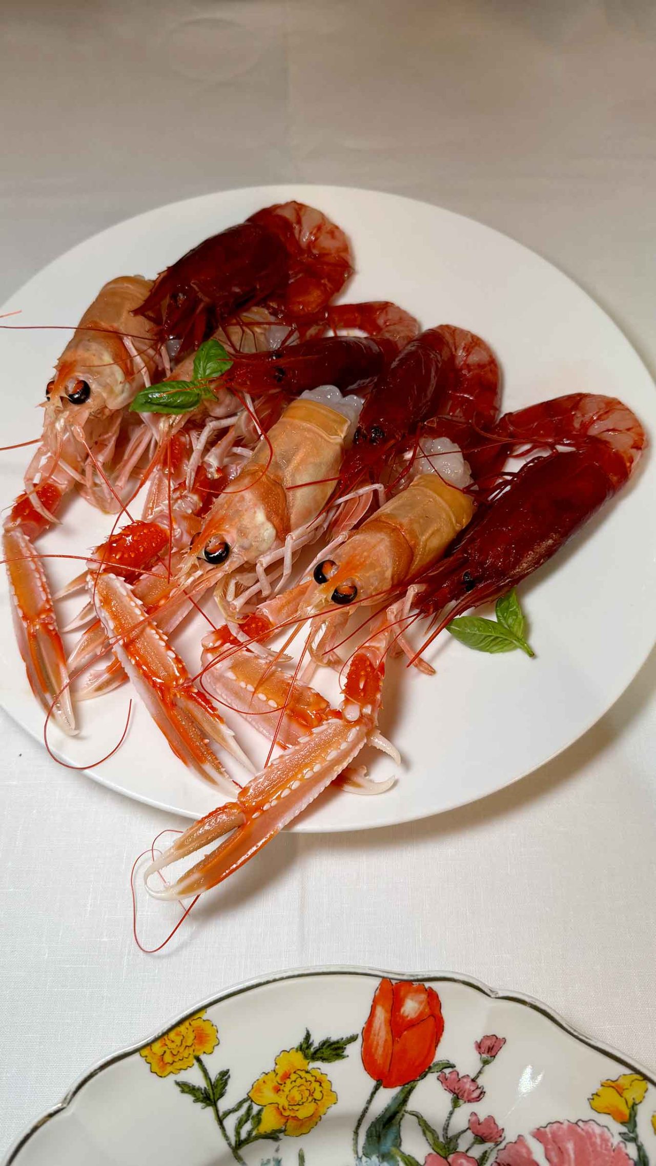 scampi e gamberi rossi ristorante di pesce ilSanLorenzo a Roma